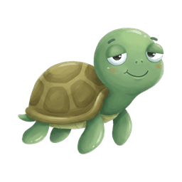 Ajuma the turtle — Oala free tier mascot